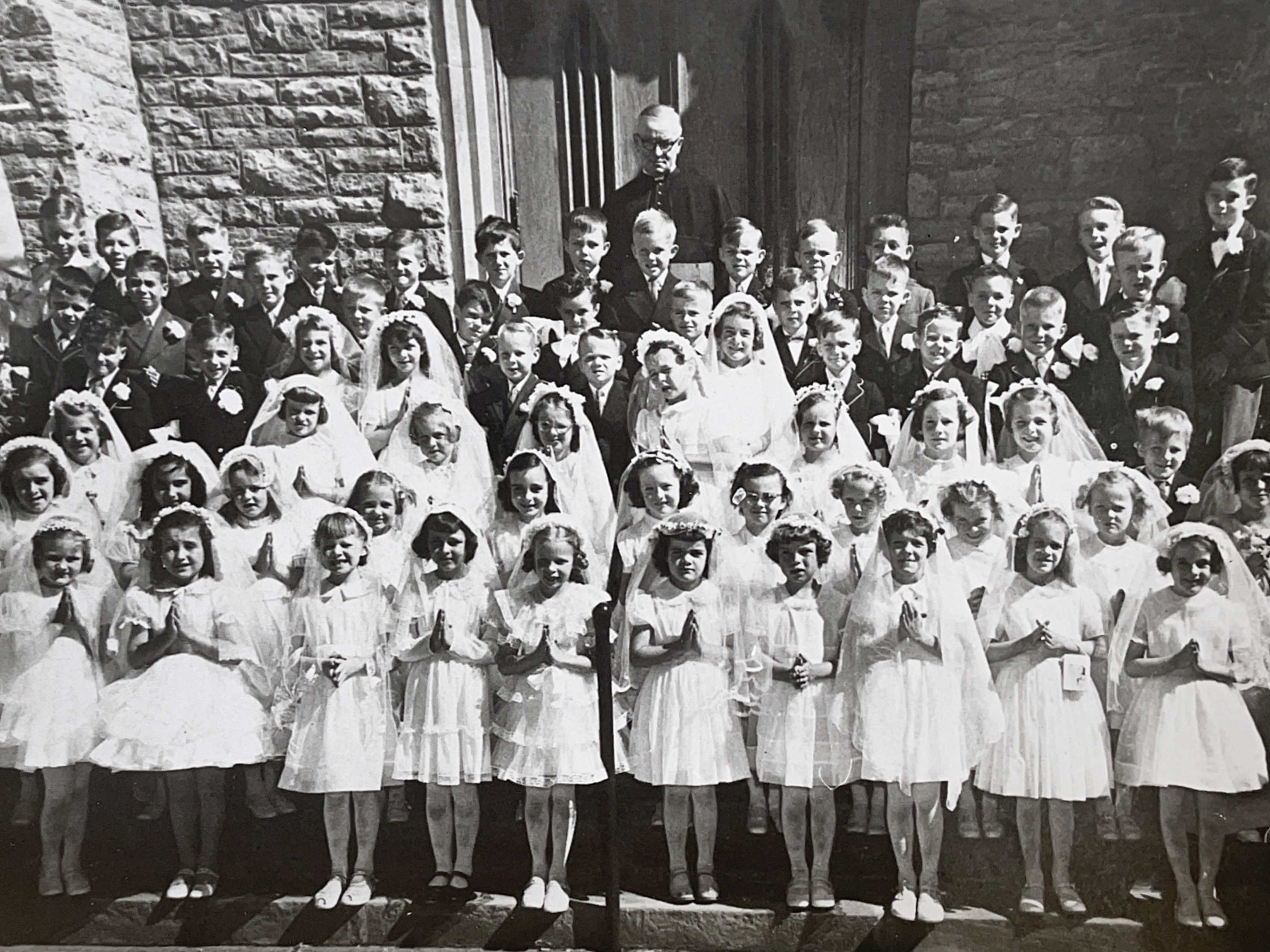 Historical photo of First Communion Class