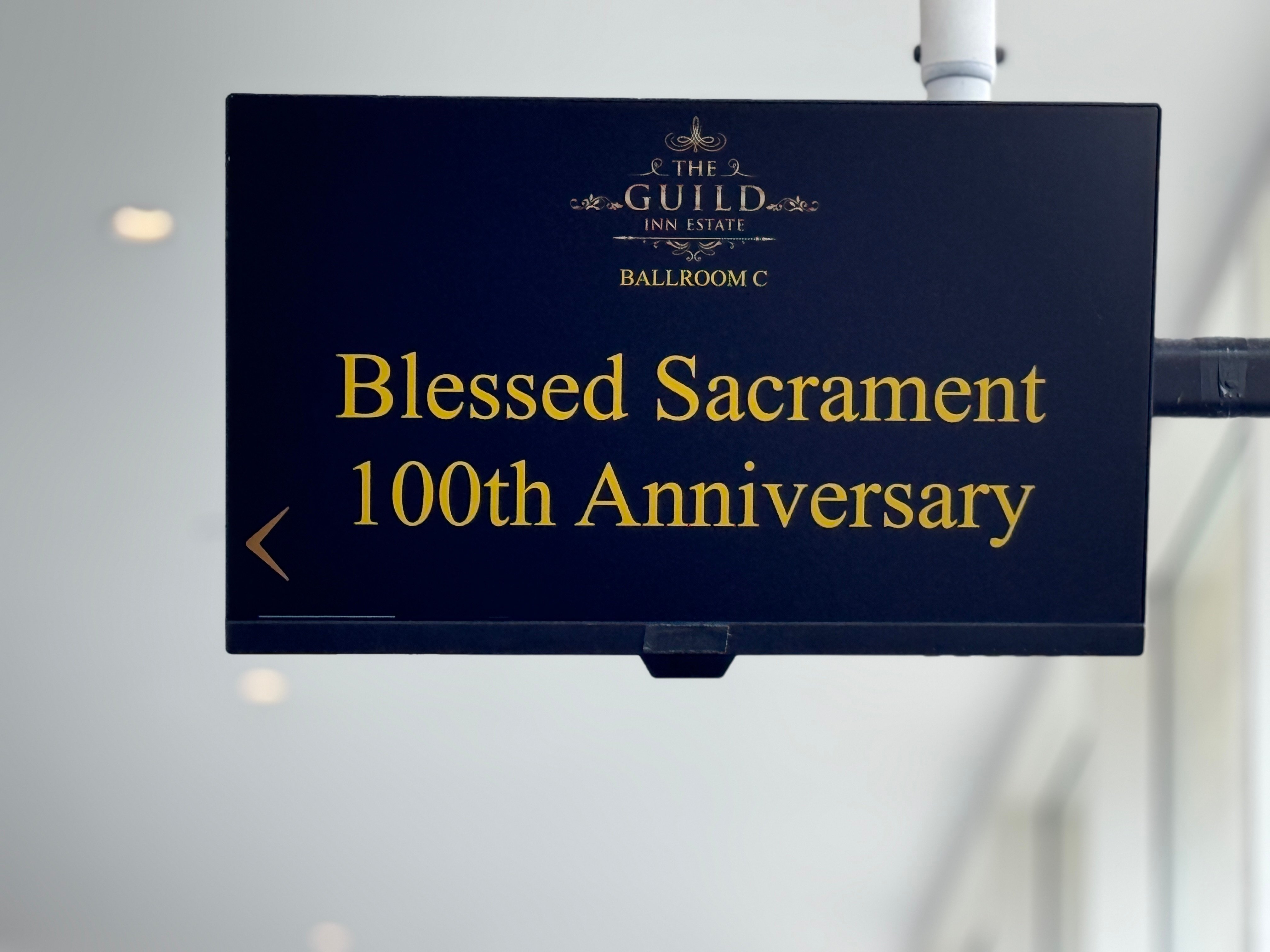 Anniversary Gala Sign