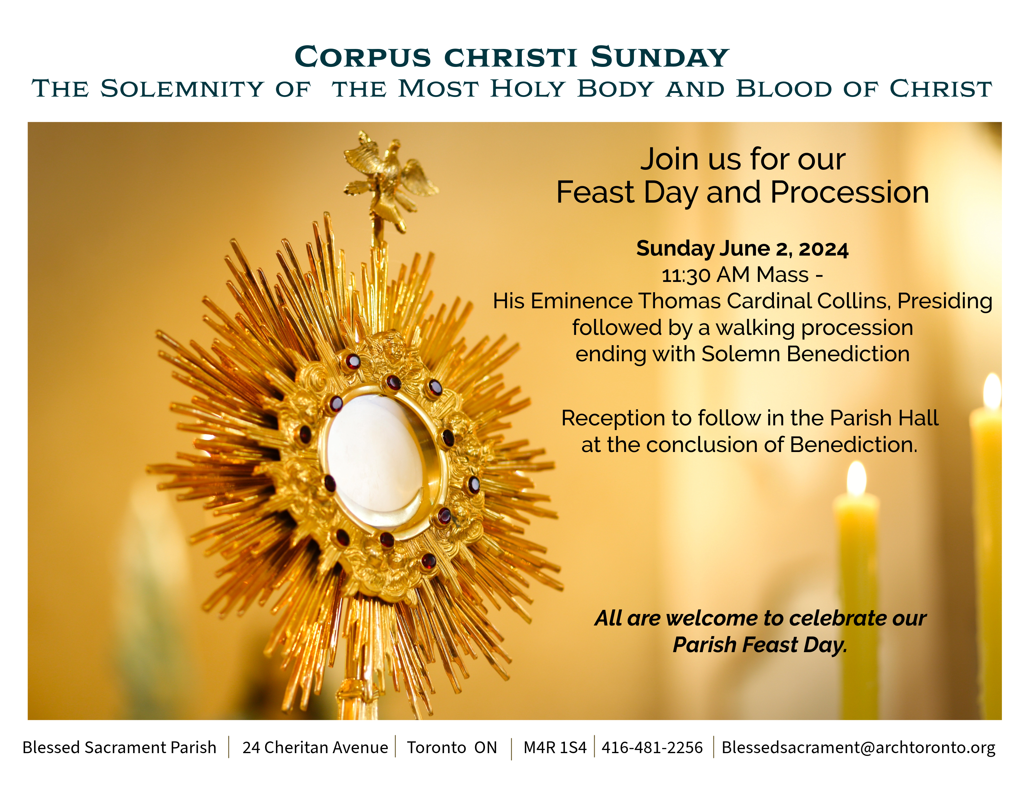 Corpus Christi Feast Day, 2024